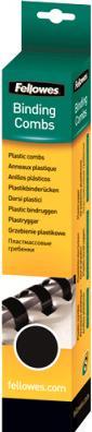 Produktbild Fellowes Binderücken 32mm, 21 Ringe, schwarz, 50 Stk.