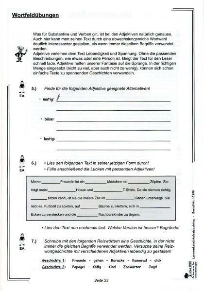 Nährwerte und Zutaten Lernwerkstatt Aufsatztraining (Deutsch, Stefanie Kraus, Gerlinde Kraus, 2006)