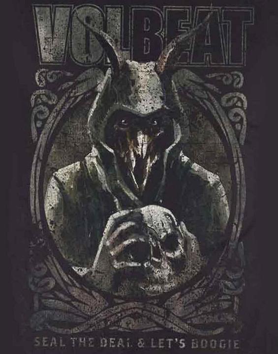 Actual product image Volbeat Adult T-shirt with goat skull (XL)