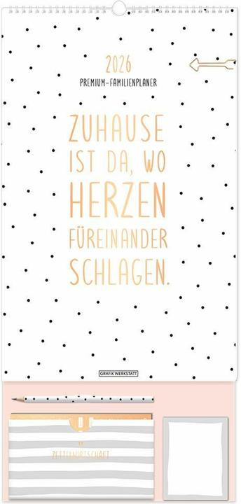 Actual product image Premium-Familienplaner 2026 (German)