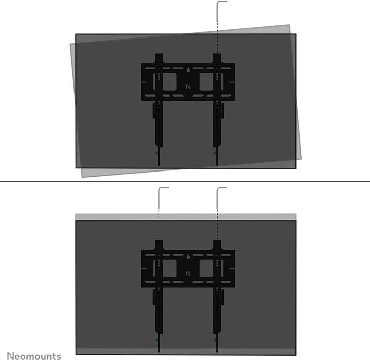 Actual product image Neomounts Wall bracket 400x400mm 100kg/32-75"/fix/black/heavy load (Wall, 75", 100 kg)