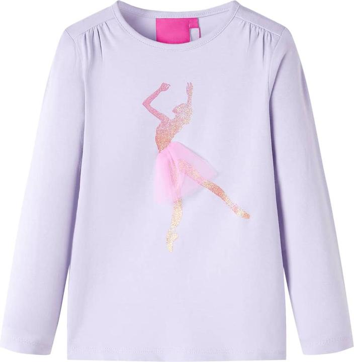 Image du produit VidaXL T-shirt manches longues enfant violet clair 140,Matière : 95% coton. 5 (140)