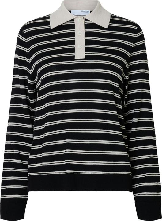 Immagine prodotto Selected Femme 100% Merinowoll Langarm-Poloshirt (XXL)