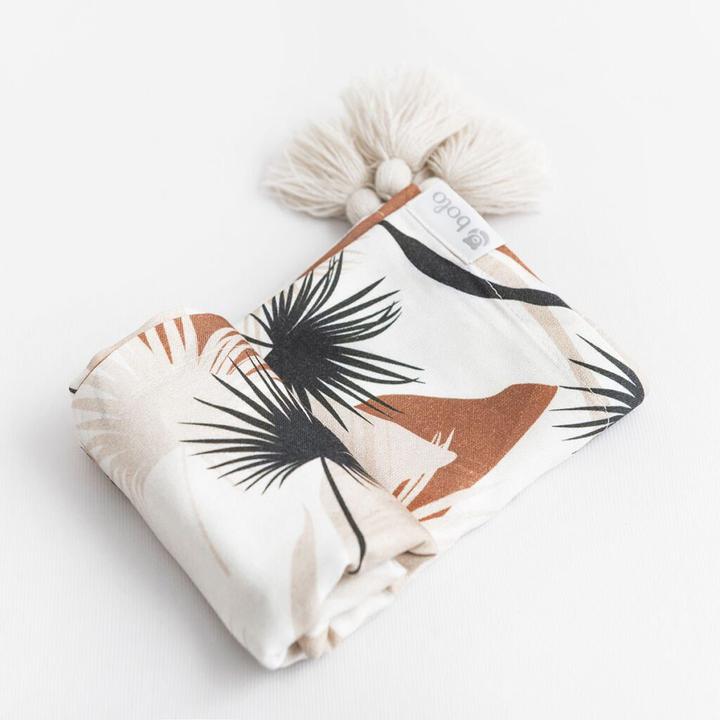 Actual product image Bolo Pucktuch Swaddle aus Bambus 80x100 Boho (80 cm, 100 cm)