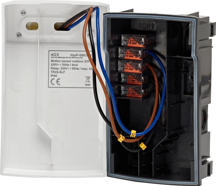 Actual product image Homematic IP Motion detector with switching actuator? outdoor (HmIP-SMO230) (white) (20 m)