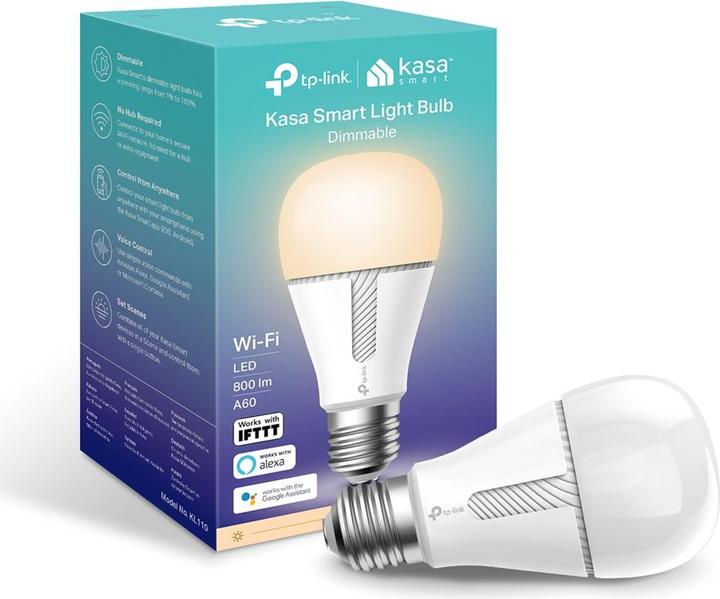 Image du produit TP-Link Kasa Smart (E27, E26, 10 W, 800 lm, 1 x, F)