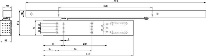 Produktbild Dormakaba Freilauf-Türschliesser TS 99 FLR / FLR-K Contur Design (Indoor)