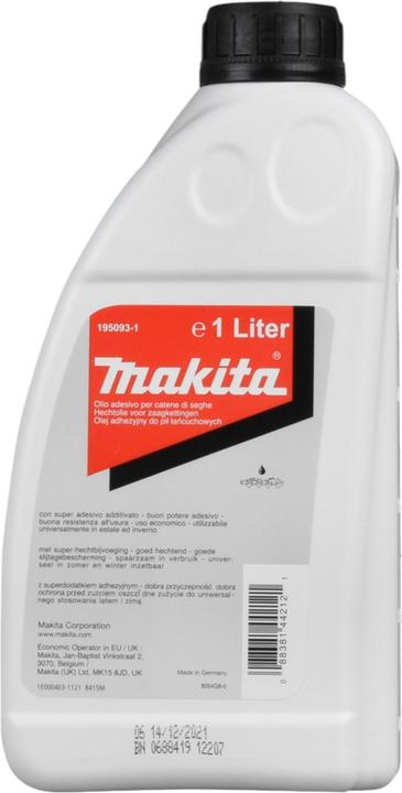 Immagine prodotto Makita 195093-1 Olio minerale per catene di seghe (Motosega, Sega a catena)