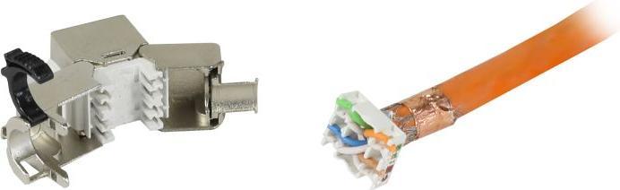Produktbild Synergy 21 Keystone,Modul, TP-BuchseRJ45, CAT6A, 500MHz, Slim-line, mit Kabelklemme, Synerg (Keystone Modul)