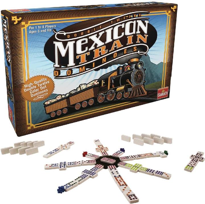 Actual product image Goliath Toys Mexican Train Domino Game (English)