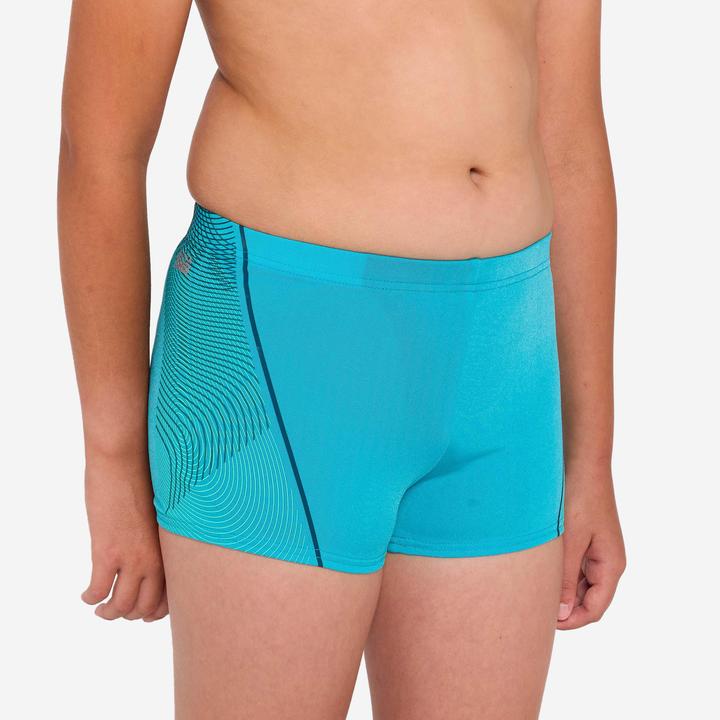 Produktbild Nabaiji Badehose Boxer Jungen - 500 Fitib Anoi türkis (14, 15, 16)