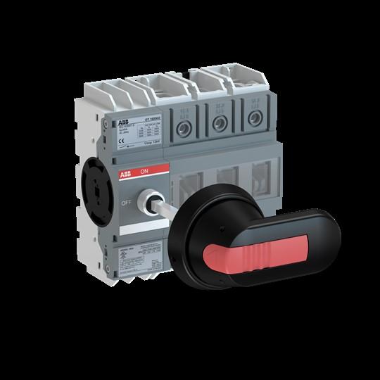 Actual product image ABB OT160G03P Switch-disconnector 3-pole 160A w. Handle and shaft