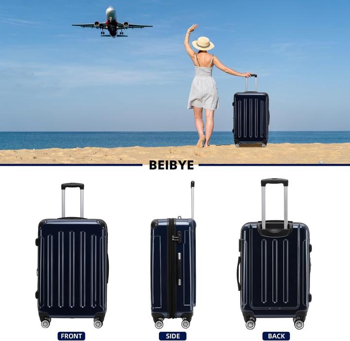 Immagine prodotto Beibye Hartschalen-Reisekoffer (110 l, L (90 - 115l))