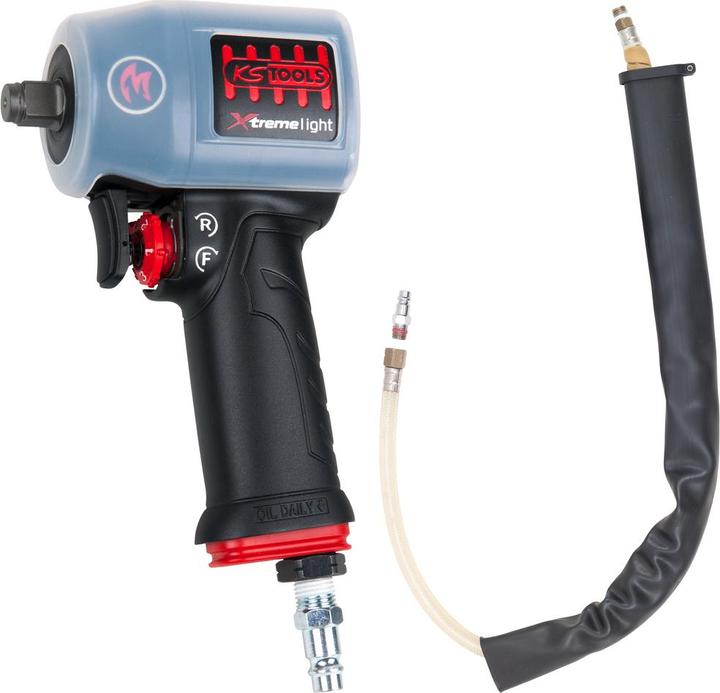 Produktbild KS Tools 1/2" miniMONSTER Xtremelight Hochleistungs-Druckluft-Schlagschrauber 1.390 Nm mit Schutzhülle und... (Druckluft)