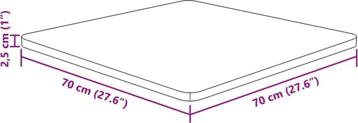 Produktbild VidaXL Richie (70 x 70 x 2.5 cm)