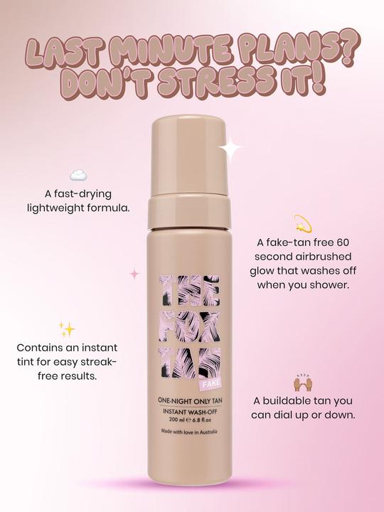 Actual product image The Fox Tan One Night Only Tan (Self tanning foam, 200 ml)