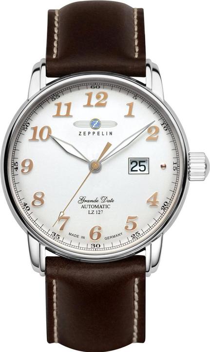 Immagine prodotto Zeppelin LZ-127 BigDate automatico (Orologio da polso analogico, 43 mm)
