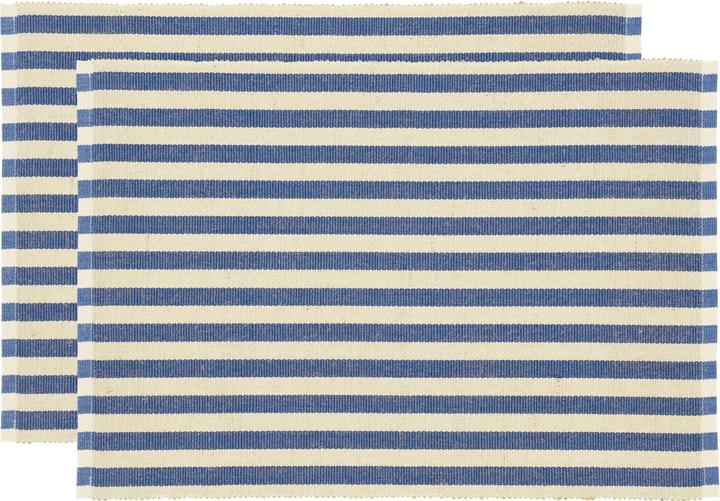 Produktbild Södahl Tischset Statement Stripe 48 cm x 33 m, 2 Stück, Beige/Blau (2 x, 48 x 33 cm)