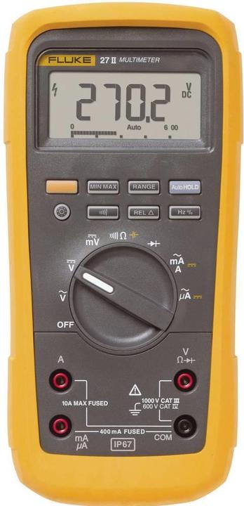 Immagine prodotto Fluke Multimetro portatile digitale 27II/E (CAT III 1000V, CAT IV 600V)