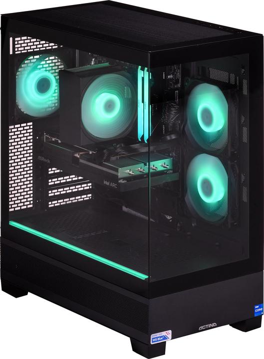 Actual product image Actina Gaming GameOn (Intel Core i5-12400F, 32 GB, 1000 GB, Arc A580)