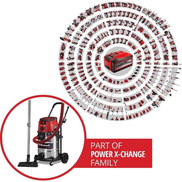 Image du produit Einhell TP-VC 36/30 S Auto-Solo (Aspirateur eau et poussière)