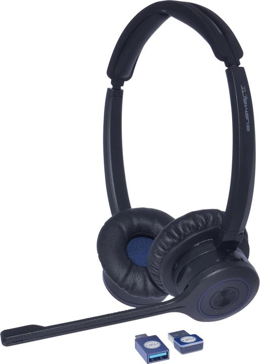 Image du produit JPL -Élément-BT500D Casque sans fil Bandeau Bureau/Centre d'appels Bluetooth Noir (ANC, 96 h, Sans fil)