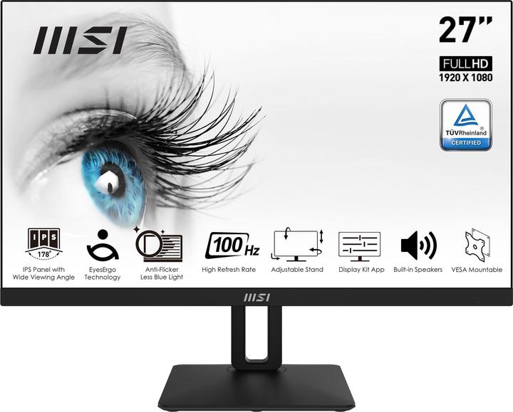 Actual product image MSI PRO MP271AP (1920 x 1080 pixels, 27")