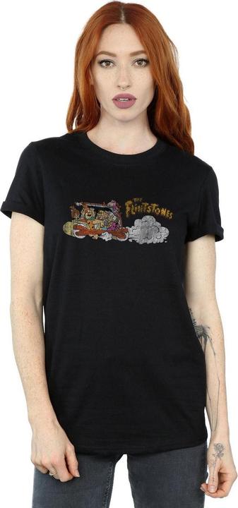 Image du produit The Flintstones - T-shirt FAMILY CAR DISTRESSED - Femme (L)