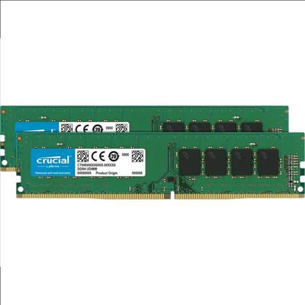 Immagine prodotto Crucial Desktop Memory (2 x 16GB, 2400 MHz, DDR4-RAM, DIMM)