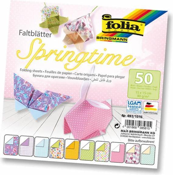 Produktbild Folia Faltblätter Springtime (80 g/m², 50 x)