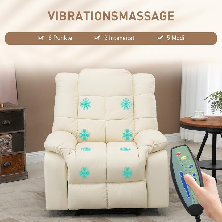 Actual product image Homcom Massage chair with reclining function and remote control