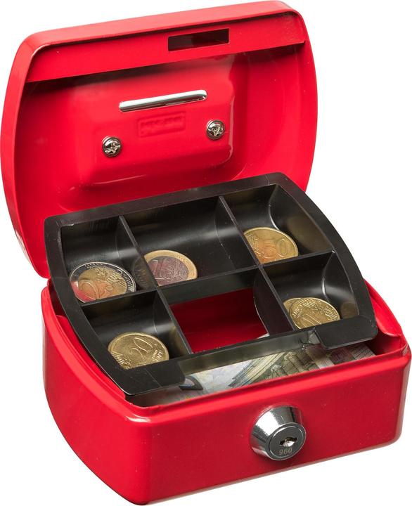 Actual product image Idena Cash box Mini 125x95x60mm, red