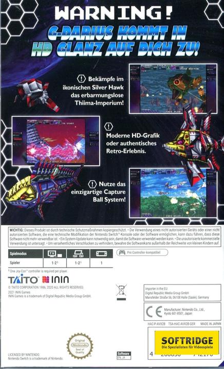 Immagine prodotto ININ Games G-Darius HD (Switch, Switch Lite, Switch OLED, DE)