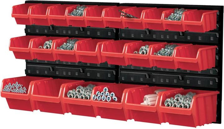 Actual product image Kistenberg Hanging wall with 24 toolboxes ORDERLINE 800x165x400 (Plastic)
