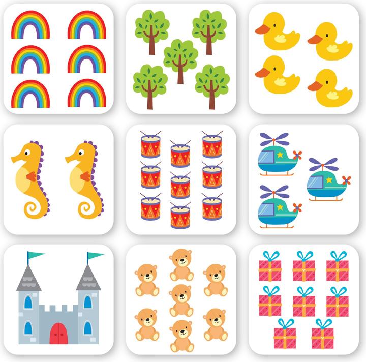 Actual product image My colourful memo and picture lotto: First numbers (German)