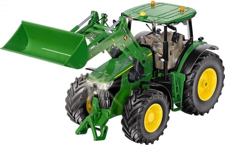 John Deere 7310R with front loader and Bluetooth app control