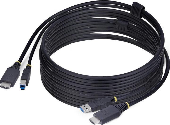 StarTech .com HU12210-KVM-CABLE, 3,1 m, USB, USB, HDMI, Noir, HDMI + USB 3.2 Gen 1 Type-A