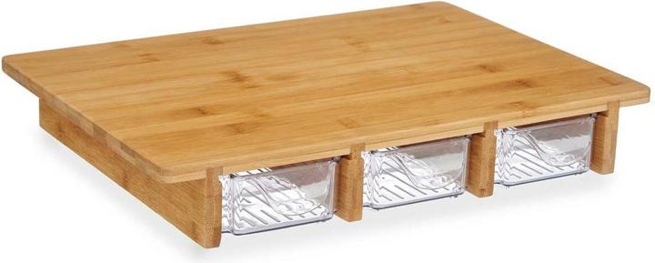 Actual product image Kinvara Serving tray with 3 compartments - Bamboo