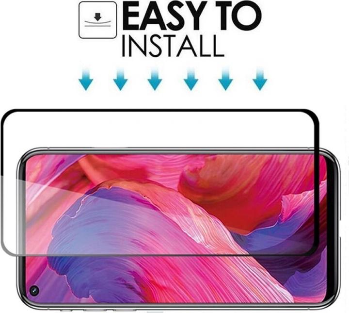 Actual product image Screenguard Oppo A74 5G Full Screen Protective Glass Film 2.5D 9H (1 Piece, Oppo A74 5G)