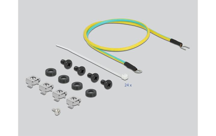 Immagine prodotto Delock 19? Pannello patch Keystone a 24 porte con guida di rilievo nero