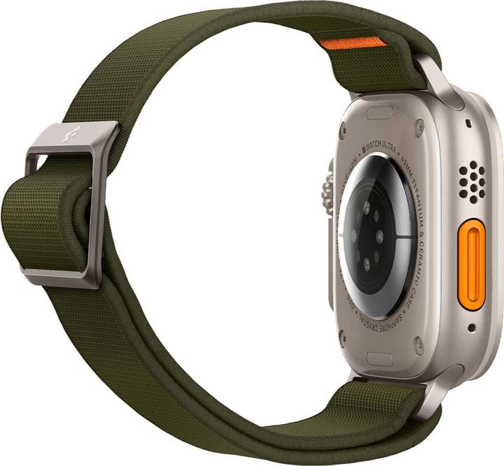 Actual product image Spigen Fit Lite Band for Apple Watch Series 42, 44, 45, 49 mm - khaki (42 mm, 44 mm, 45 mm, 49 mm, Nylon, Fabric, Stainless steel)