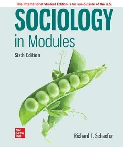 Produktbild Sociology in Modules ISE (Englisch, Richard T. Schaefer)
