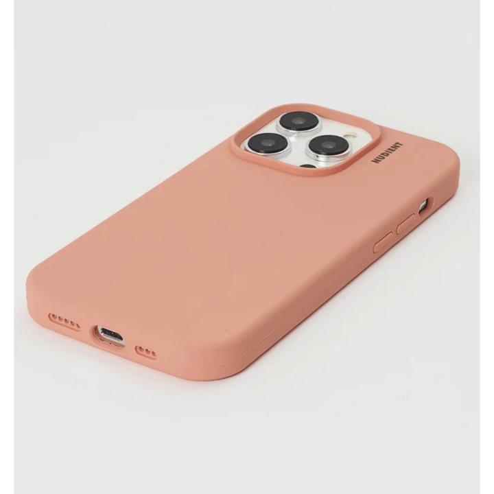 Actual product image Nudient Base Case iPhone 14 Pro Peach Orange (Apple iPhone 14 Pro)