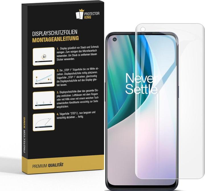 Actual product image Protectorking 4x Panzerfolie Anti-Shock HD Klar (4 Piece, OnePlus North N10)