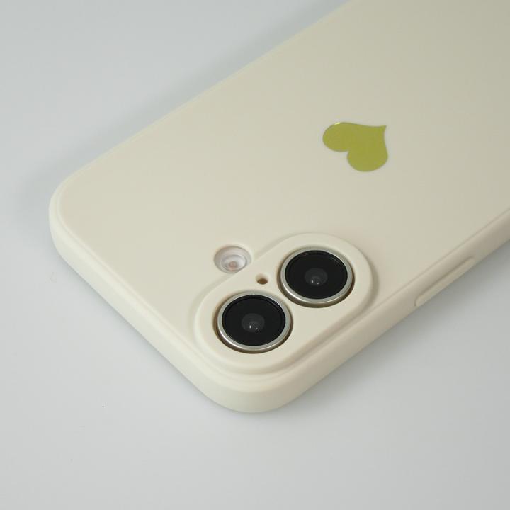 Produktbild PhoneLook Hülle Silikon Mat Herz gold (Apple iPhone 16)
