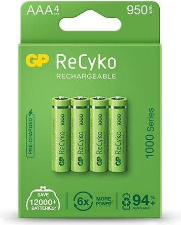 Produktbild GP Batteries Batterie 4 x AAA-Akkus (4 Stk., AAA, 950 mAh)