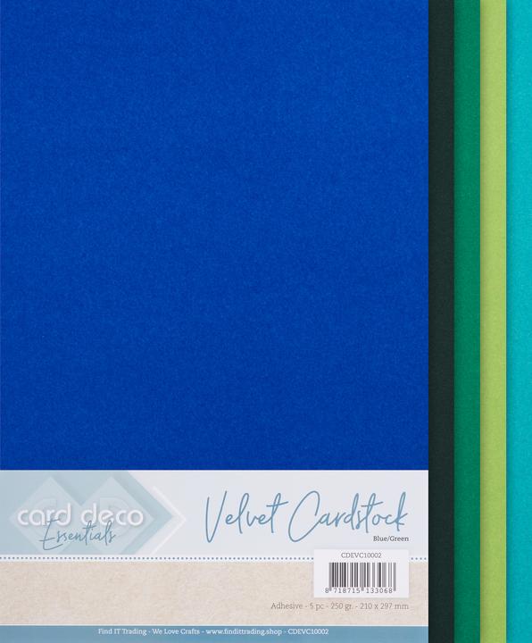 Produktbild Find it Samtpapier, selbstklebend, A4, 5 Blatt (250 g/m², 5 x)