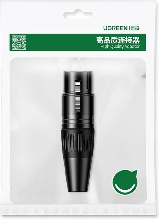 Actual product image Ugreen XLR connector 3-pin male female