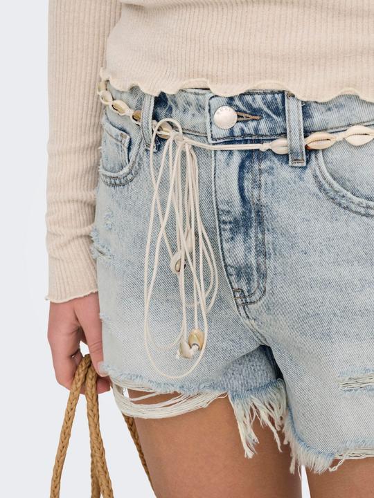 Produktbild Only ONLZUMA Hohe Taille Normal geschnitten Jeans-Shorts Jeans-Shorts (L)