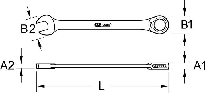 Image du produit KS Tools Clés mixtes DUO GEARplus (21 mm)